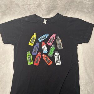 Gildan Kids Graphic T-Shirt - Black with Colorful Bottles